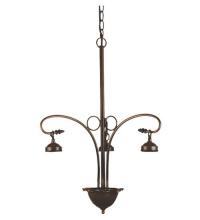 Meyda Blue 25888 - 24"W Mahogany Bronze 3 LT Chandelier Hardware