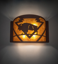 Meyda Blue 259241 - 24" Wide Lone Buffalo Wall Sconce