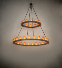 Meyda Blue 259407 - 72" Wide Loxley 36 Light Two Tier Chandelier