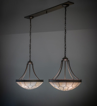 Meyda Blue 259791 - 56" Long Vincent Honeycomb 2 Light Oblong Island Pendant