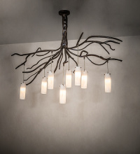 Meyda Blue 260682 - 70" Long Winter Solstice Cilindro 8 Light Chandelier