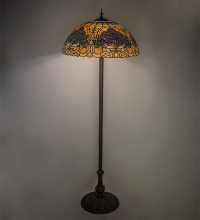 Meyda Blue 261308 - 62" High Rose Bouquet Floor Lamp