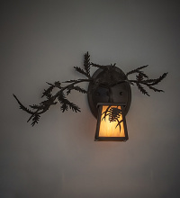 Meyda Blue 261548 - 16" Wide Pine Branch Left Wall Sconce