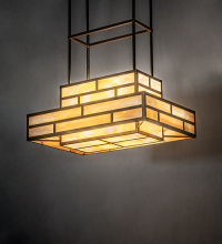 Meyda Blue 262146 - 36" Long Hyde Park "T" Mission Pendant