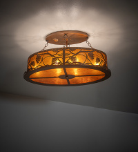 Meyda Blue 262789 - 30" Long Whispering Pines Inverted Semi-Flushmount