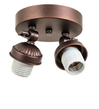 Meyda Blue 263095 - 6" Wide Industrial Revival 2 Light Semi-Flushmount Hardware