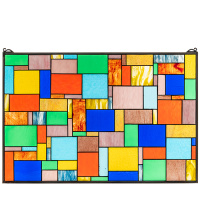 Meyda Blue 264169 - 36" Wide Meyer Stained Glass Window