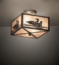 Meyda Blue 264714 - 10" Square Loon Flushmount