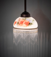 Meyda Blue 265576 - 6" Wide Roussillon Rose Bouquet Mini Pendant