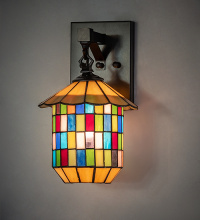 Meyda Blue 266760 - 8" Wide Meyer Lantern Wall Sconce