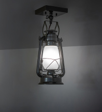 Meyda Blue 267007 - 7" Wide Miners Lantern Flushmount