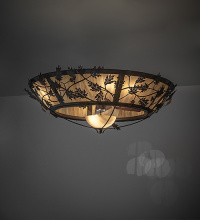 Meyda Blue 267536 - 50" Wide Oak Branch Chandel-Air