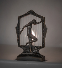 Meyda Blue 268418 - 9" High Deco Posing Lady Accent Lamp