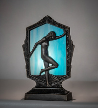 Meyda Blue 268420 - 9" High Deco Posing Lady Accent Lamp