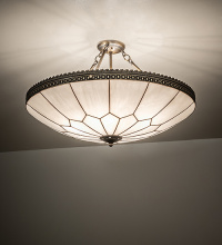 Meyda Blue 268622 - 30" Wide Vincent Honeycomb Inverted Semi-Flushmount