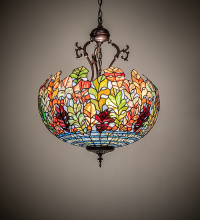 Meyda Blue 268656 - 21" Wide Leaf Inverted Pendant