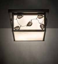 Meyda Blue 269546 - 12" Wide Hyde Park Vine Leaf Flushmount