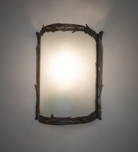 Meyda Blue 269722 - 6" Wide Leaf Edge Wall Sconce