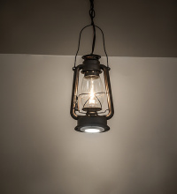 Meyda Blue 269969 - 7" Wide Miners Lantern Mini Pendant