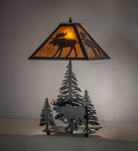 Meyda Blue 270063 - 21" High Lone Moose Accent Lamp