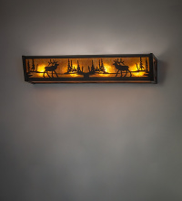 Meyda Blue 270092 - 24" Wide Elk at Lake Vanity Light