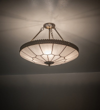 Meyda Blue 270111 - 24" Wide Vincent Honeycomb Semi-Flushmount