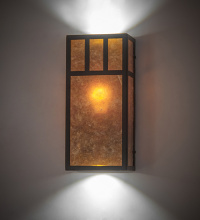 Meyda Blue 270260 - 6.5" Wide Hyde Park Double Bar Mission Wall Sconce