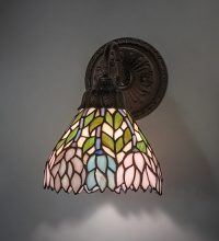 Meyda Blue 270875 - 7" Wide Wisteria Wall Sconce