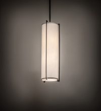 Meyda Blue 271866 - 7" Wide Cilindro Structure Mini Pendant