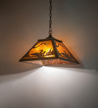 Meyda Blue 271996 - 16" Square Loon Pendant