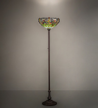 Meyda Blue 272748 - 72" High Tiffany Hanginghead Dragonfly Torchiere