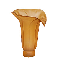 Meyda Blue 273257 - 4" Wide X 6" High Dark Amber Tiffany Pond Lily Shade