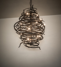 Meyda Blue 273436 - 30" Wide Cyclone 20 Light Chandelier
