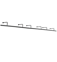 Meyda Blue 274485 - 180" Wide Solar Black Sign Light Wall Sconce