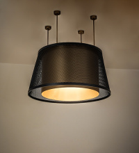 Meyda Blue 275012 - 36" Wide Cilindro Weave-Tex Tapered Pendant