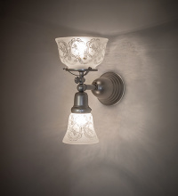 Meyda Blue 276515 - 7" Wide Revival Garland Gas & Electric 2 Light Wall Sconce
