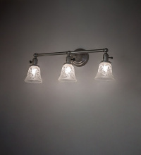 Meyda Blue 276571 - 24" Wide Revival Wreath & Garland 3 Light Vanity Light