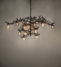 Meyda Blue 277174 - 66" Wide Pine Branch Valley View 18 Light Chandelier