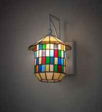 Meyda Blue 277513 - 8" Wide Meyer Lantern Wall Sconce