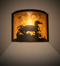 Meyda Blue 277830 - 11" Wide Loon Right Wall Sconce