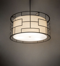 Meyda Blue 278228 - 48" Wide Cilindro Mosaic Pendant