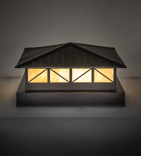 Meyda Blue 278771 - 22" Square Durrant Pier Mount