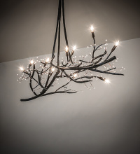 Meyda Blue 279226 - 60" Long Winter Solstice Budding Chandelier