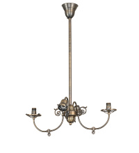 Meyda Blue 279284 - 26" Long Revival Gas & Electric 4 Light Oblong Chandelier Hardware