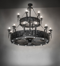 Meyda Blue 279424 - 62" Wide Costello 18 Light Two Tier Chandel-Air