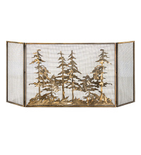 Meyda Blue 280001 - 84" Wide X 37" High Tall Pines Fireplace Screen
