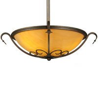 Meyda Blue 280691 - 24" Wide Alaine Semi-Flushmount