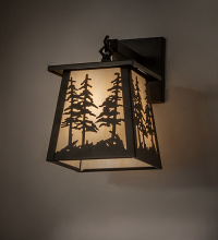 Meyda Blue 281102 - 7" Wide Tall Pines Wall Sconce