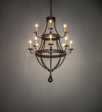 Meyda Blue 283052 - 30" Wide Georgetown 12 Light Chandelier