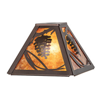 Meyda Blue 283691 - 8" Square Whispering Pines Shade